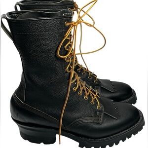 Vintage Buffalo Boot Co black leather boots size 12e